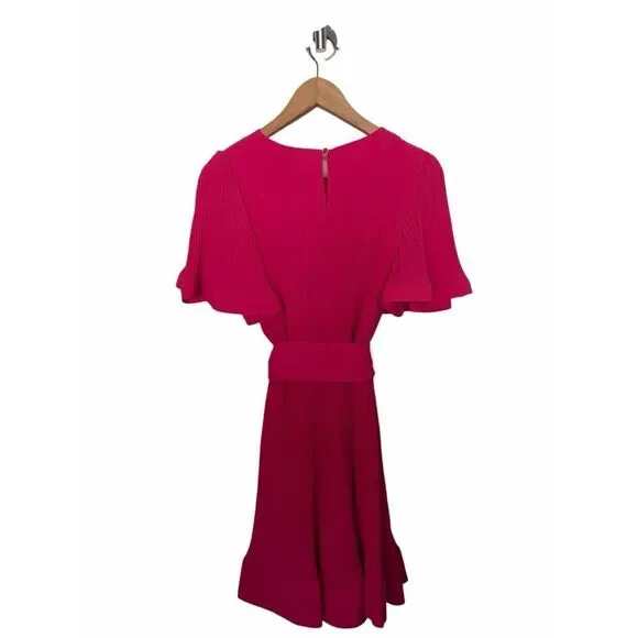 Milly Lumi Pleated Mini Dress Milly Pink Size 8